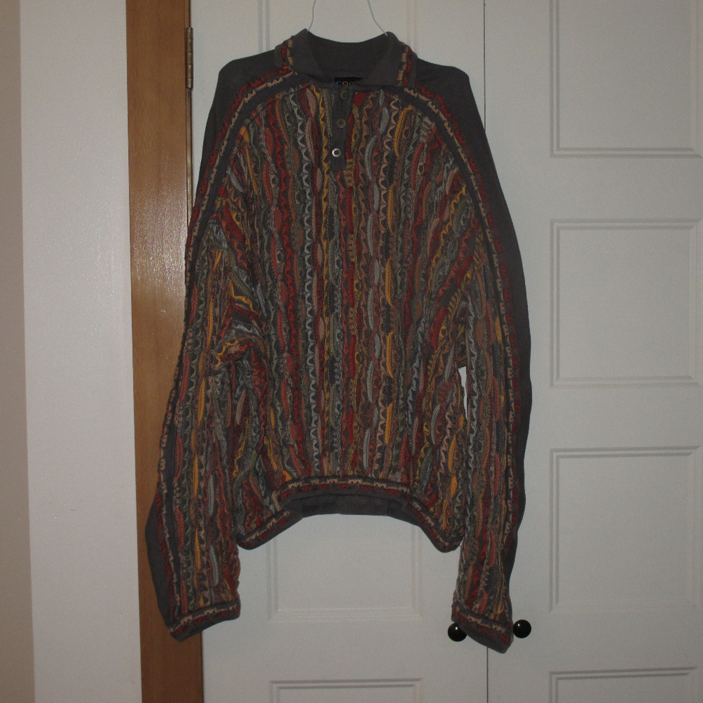 Rare Vintage 1990s Coogi Hip Hop Oversized Sweater